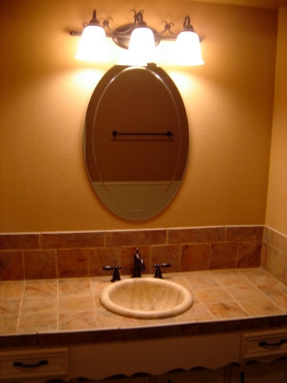 Bathroom Vanities Dallas on The 2nd Bathroom Tiled Countertop Stone Sink The 3rd Bathroom With The